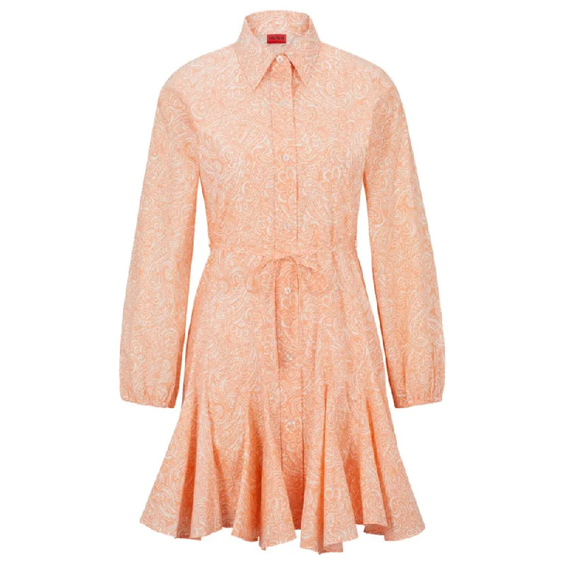 Long-sleeved shirt dress in paisley-print cotton Sexy Shirt Dress