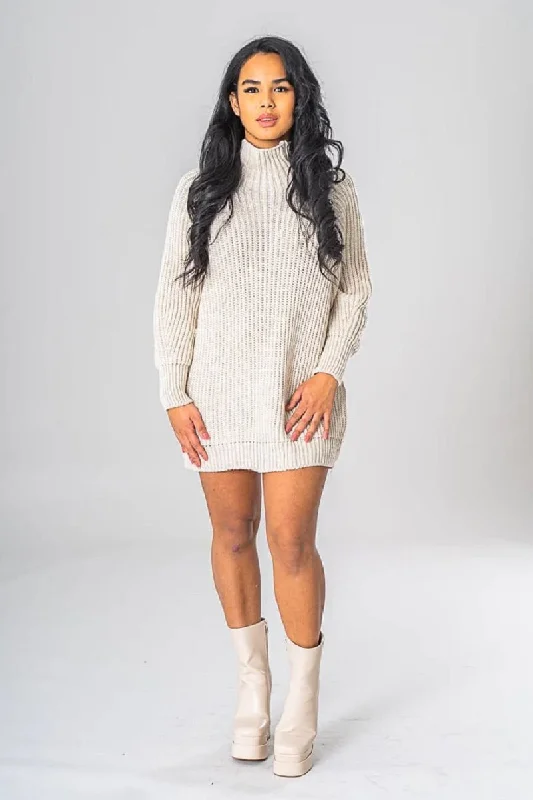 Arian Sweater Dress Long Sleeve Knit Dress