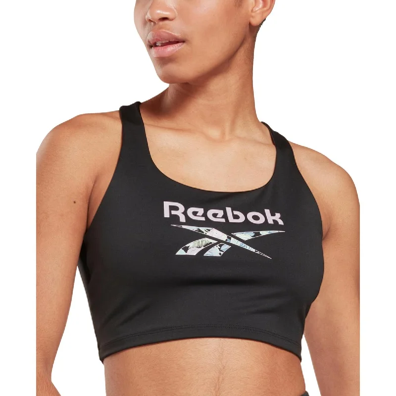 Reebok Womens Low Impact Fitness Sports Bra Fleece Hoodies & Sweatshirts