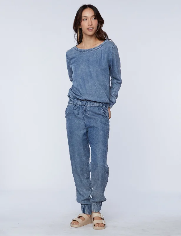 Denim Sweatshirt Cozy Sweatshirts for Fall