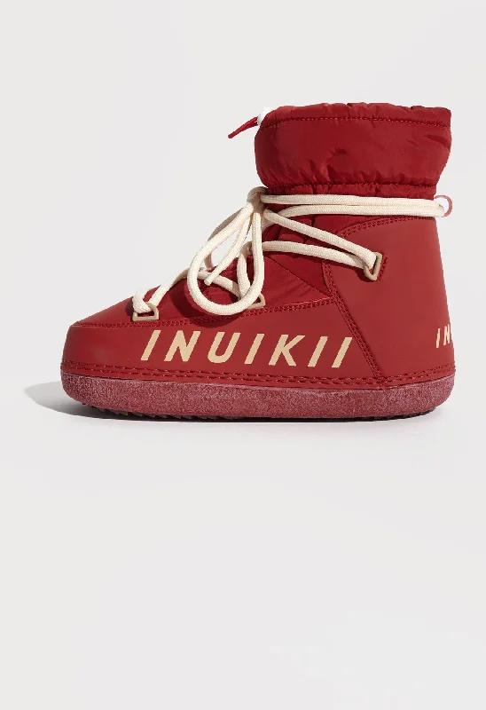 Inuikii Mountain Puffer Winter Boot in Red Comfy Sweatshirts for Fall