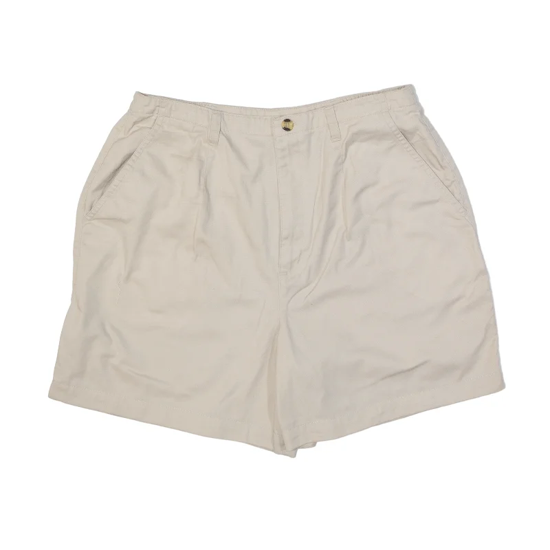 JENNIFER MOORE Chino Shorts Cream 90s Regular Womens M W30 Warmest sweaters for extreme cold