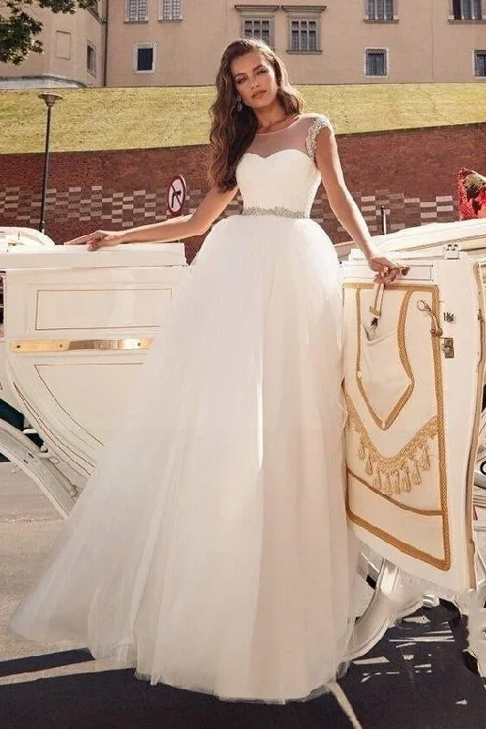 Boho chic wedding dress Romantic Satin Dress