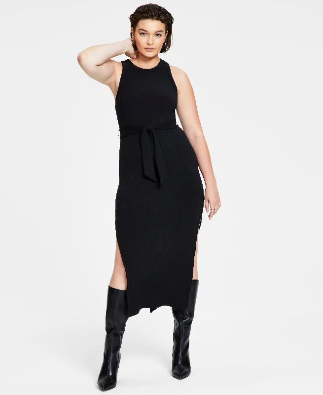 Petite Rib-Knit Midi Dress Fashion-forward midi dresses