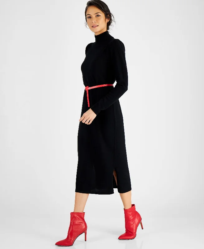 Charter Club Cashmere Mock Neck Midi Dress Must-have midi dresses for this season