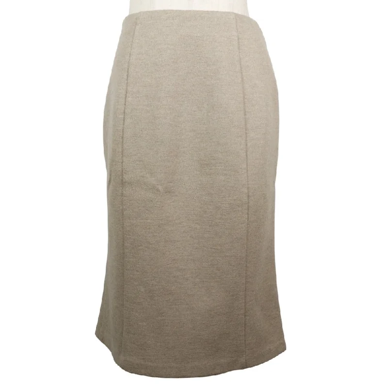 Chloe Wool Polyester Skirt Beige Sexy unclassified skirts