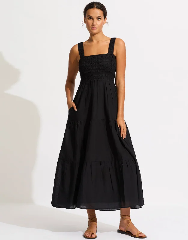 Faithful Midi Dress - Black Forever 21 midi dresses