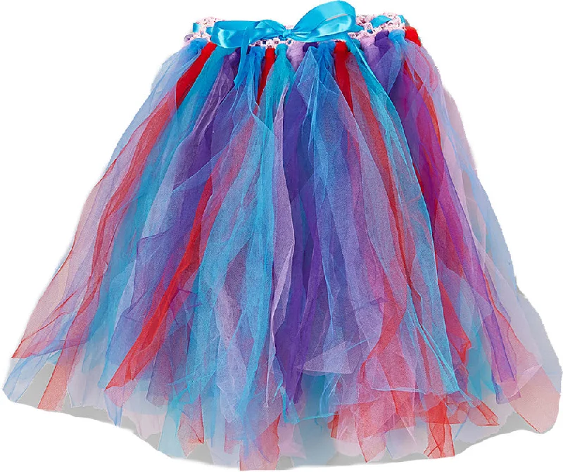 Pink Crochet Waist Hand Banding Rainbow Tutu Wedding guest unclassified skirts