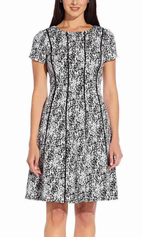 Adrianna Papell AP1D103579 - Scoop Jacquard Cocktail Dress Casual party dresses