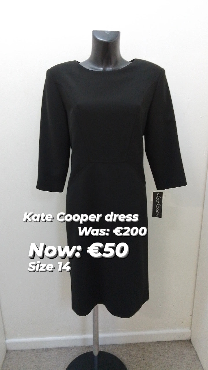 204 Kate Cooper 1/2 sleeve black dress Bodycon unclassified dresses