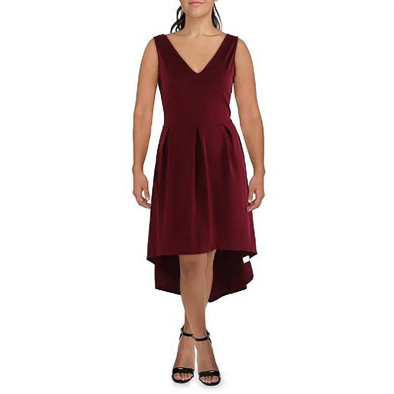 24seven Comfort Apparel Womens Plus Knit Sleeveless Fit & Flare Dress Casual unclassified dresses