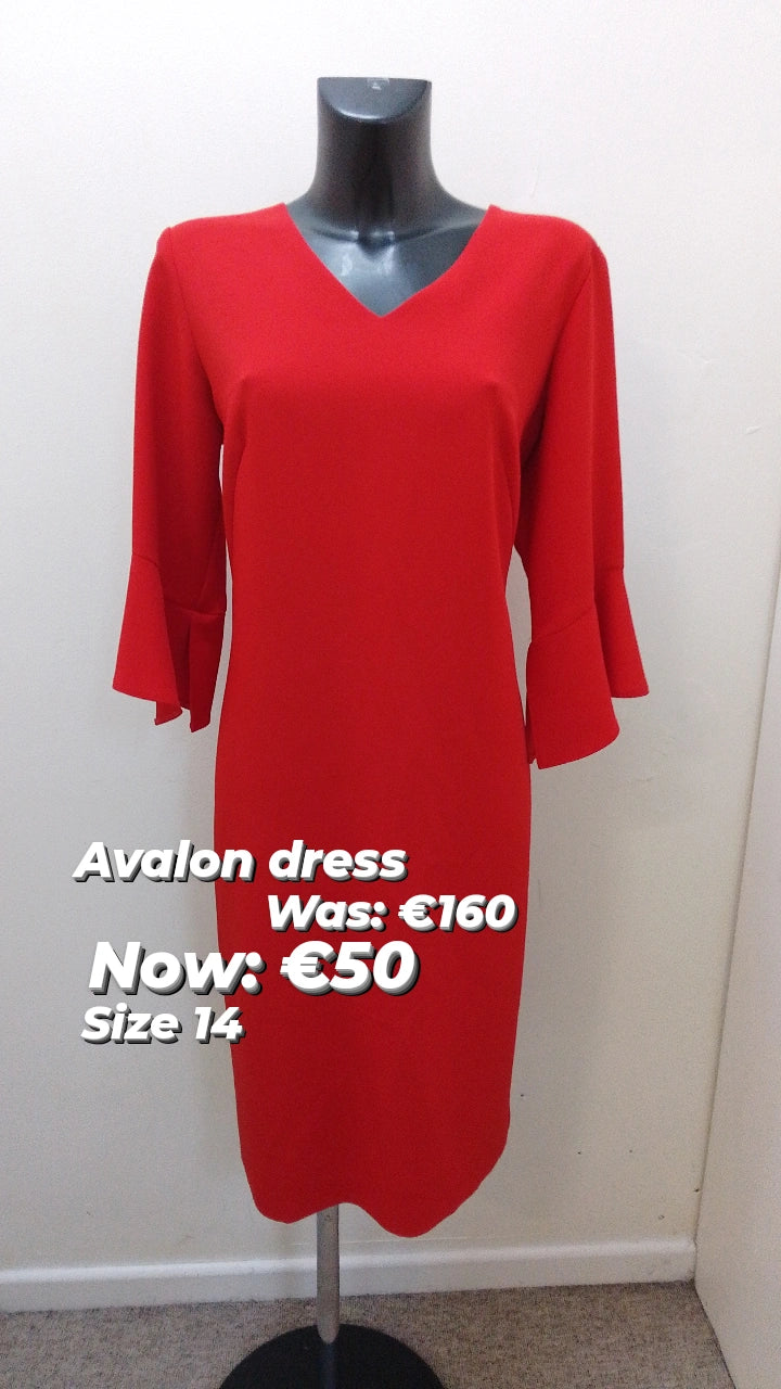 A6903- Avalon Red Dress Summer unclassified dresses