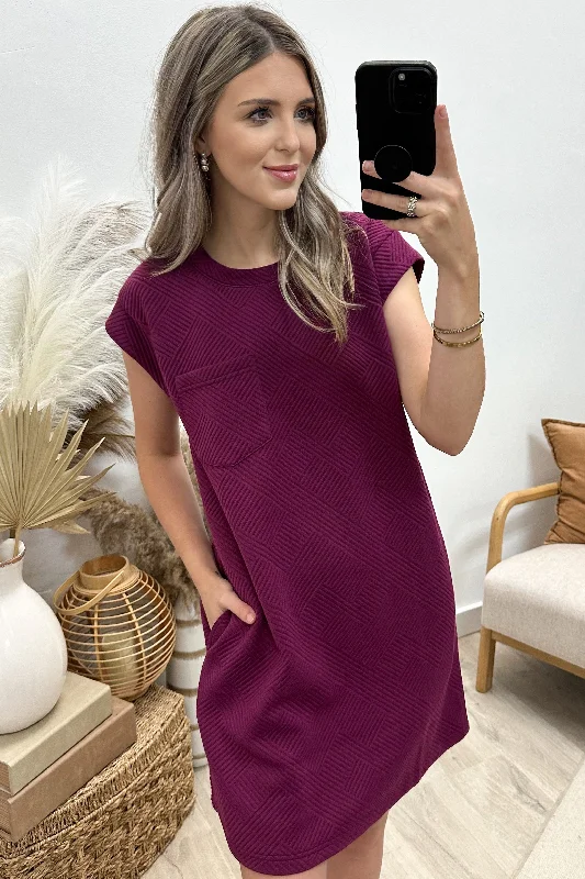 "All You Need" Dress (Plum) Long sleeve unclassified dresses