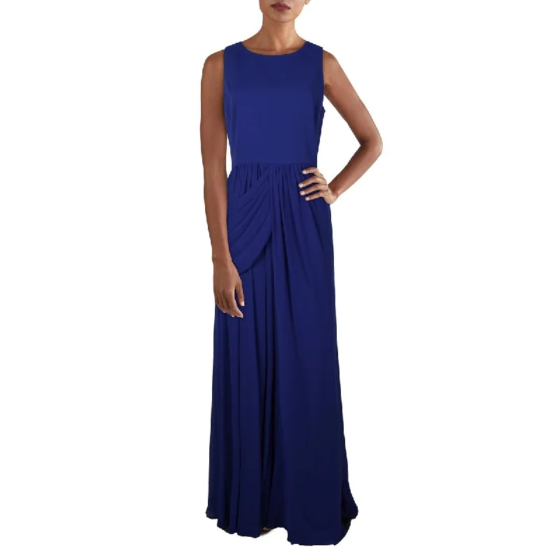 Badgley Mischka Womens Chiffon Draped Evening Dress Breathable unclassified dresses