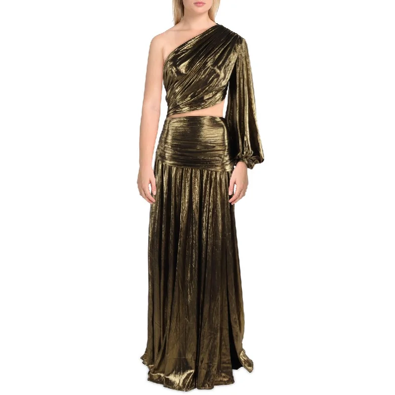 Bronx And Banco Womens Full Length Metallic Evening Dress Office unclassified dresses