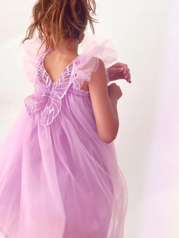 Lavender Butterfly Fairy Dress Velvet unclassified dresses