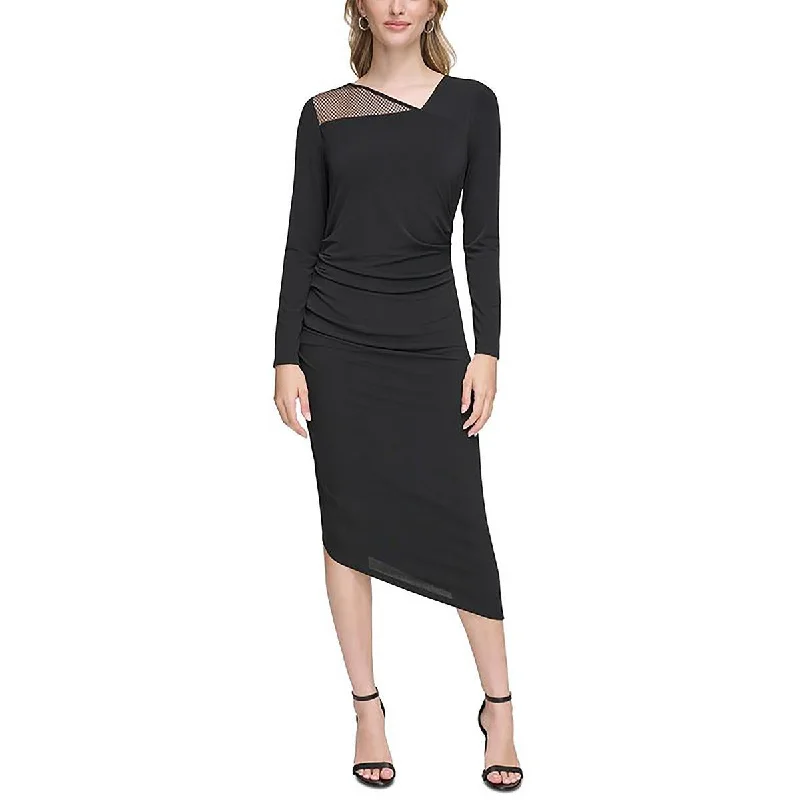 Calvin Klein Womens Asymmetric  Sheath Dress Silk unclassified dresses