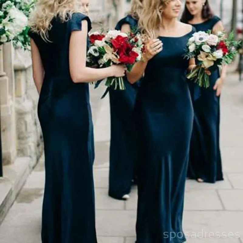 Cap Sleeve Mermaid Dark Teal Cheap Bridesmaid Dresses Online, WG266 Bodycon unclassified dresses