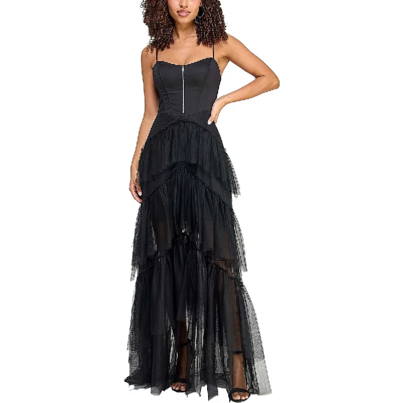 City Studio Womens Juniors Corset Tiered Evening Dress Trendy new unclassified dresses