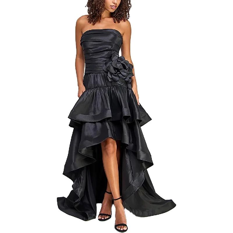 City Studio Womens Juniors Hi-Lo Strapless Evening Dress Y2K unclassified dresses