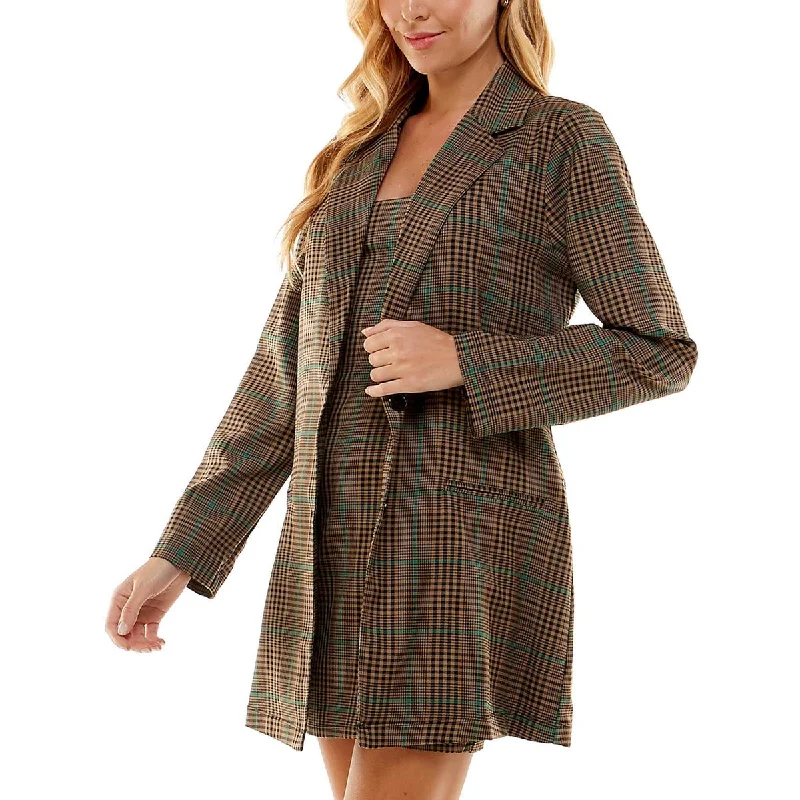 City Studio Womens Juniors Knit Plaid Two Piece Dress Unique unclassified dresses