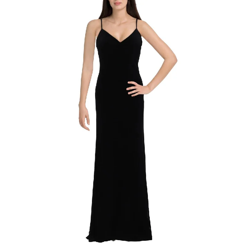 Donna Karan Womens Velvet Sleeveless Evening Dress Trendy unclassified dresses