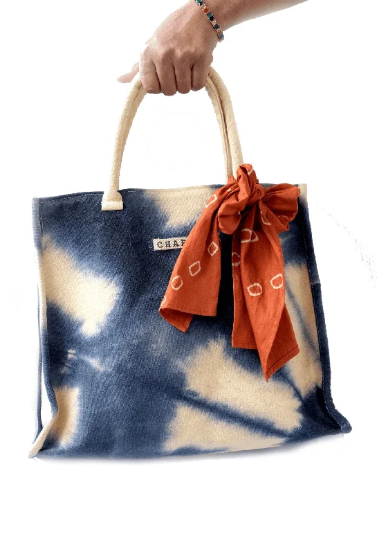 Blue Tie Dye Tote  Bag Chic unclassified dresses