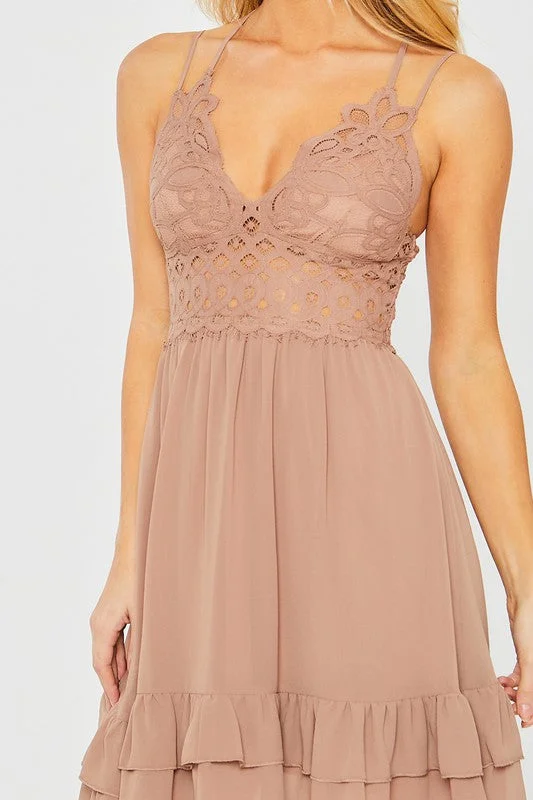 Indy Taupe Dress Metallic unclassified dresses