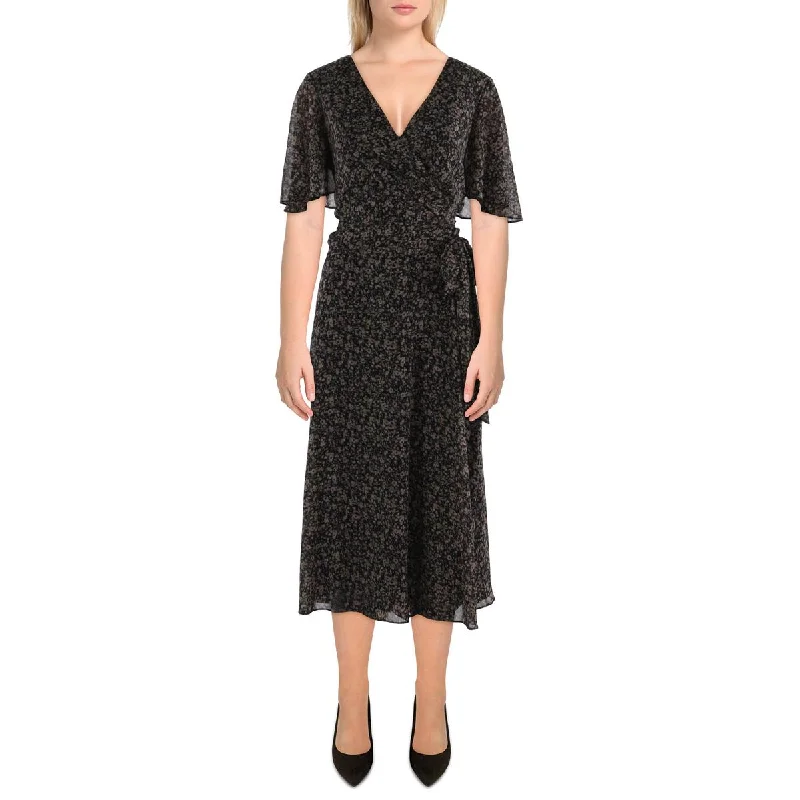 Lauren Ralph Lauren Womens Faux Wrap Wrap Dress Dark color unclassified dresses