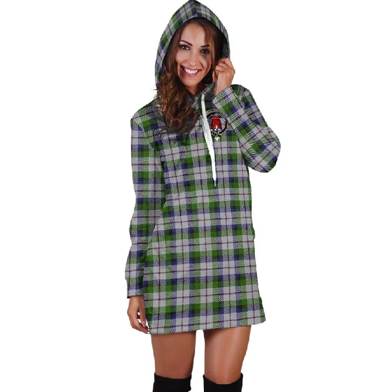 MacNaughton Dress Tartan Hoodie Dress with Family Crest Smocked unclassified dresses