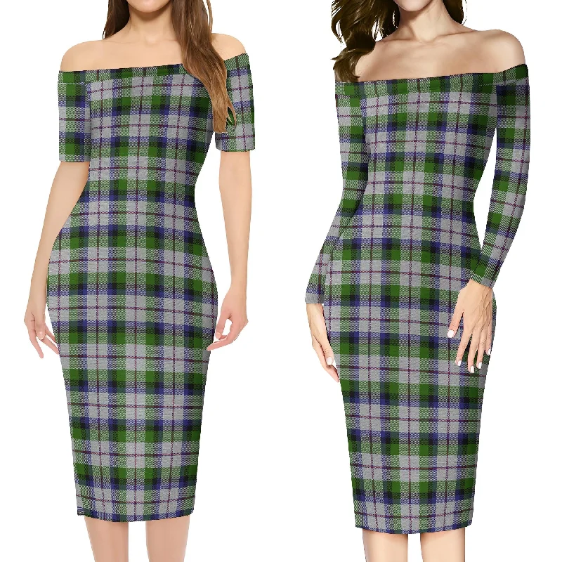 MacNaughton Dress Tartan Off Shoulder Lady Dress Gothic unclassified dresses