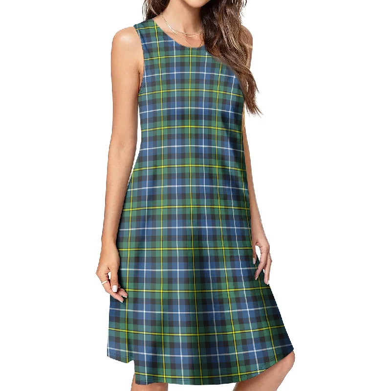 MacNeil of Barra Ancient Tartan Womens Casual Dresses Chiffon unclassified dresses