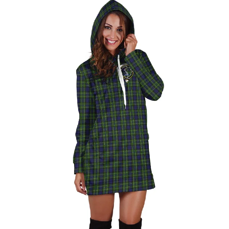 MacNeil of Colonsay Tartan Hoodie Dress with Family Crest Embroidered unclassified dresses