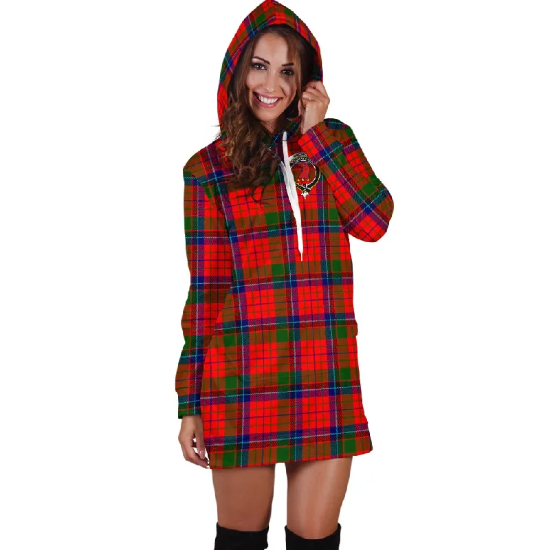 MacNicol of Scorrybreac Tartan Hoodie Dress with Family Crest Lace unclassified dresses