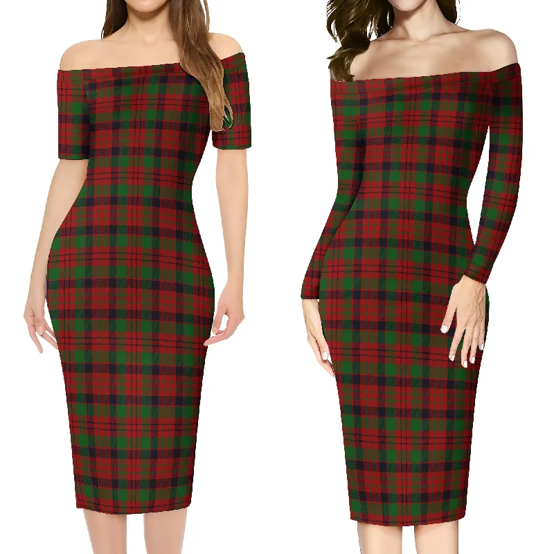 MacNicol (McNicol) Tartan Off Shoulder Lady Dress Lounge unclassified dresses