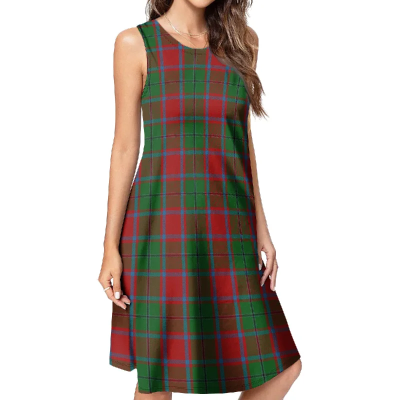 MacPhail Blue Bands Tartan Womens Casual Dresses Budget-friendly unclassified dresses