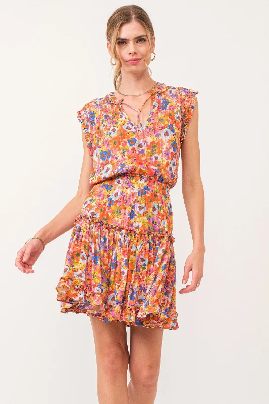 MELODIE TIERED RUFFLE DRESS SUMMER GARDEN Short unclassified dresses