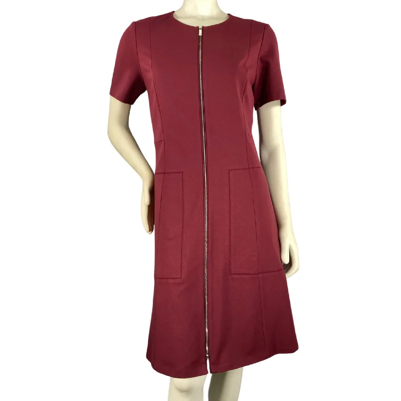 Michele C. Meyer-Shipp's Red Zip-Front Dress (L) Festival unclassified dresses