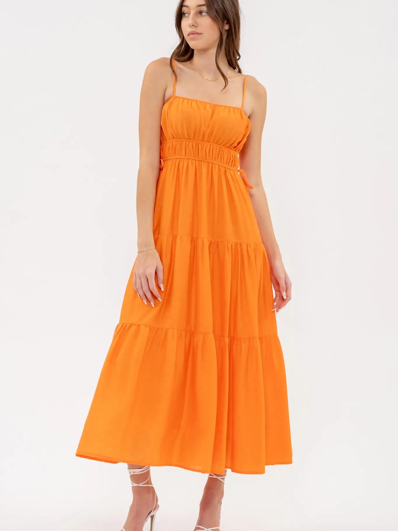 Orange Tea Time Dress Discounted unclassified dresses