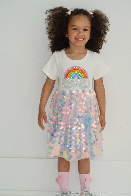 Paillette Rainbow Magic Dress Vacation unclassified dresses