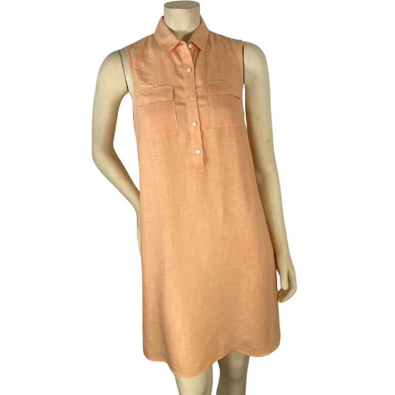 J McLaughlin Peach Linen Dress Trendy unclassified dresses