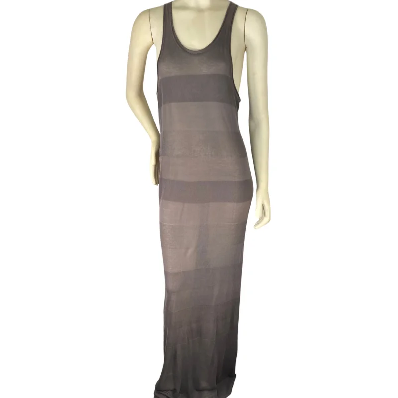 Sheer Gray Dress (M) Corset unclassified dresses