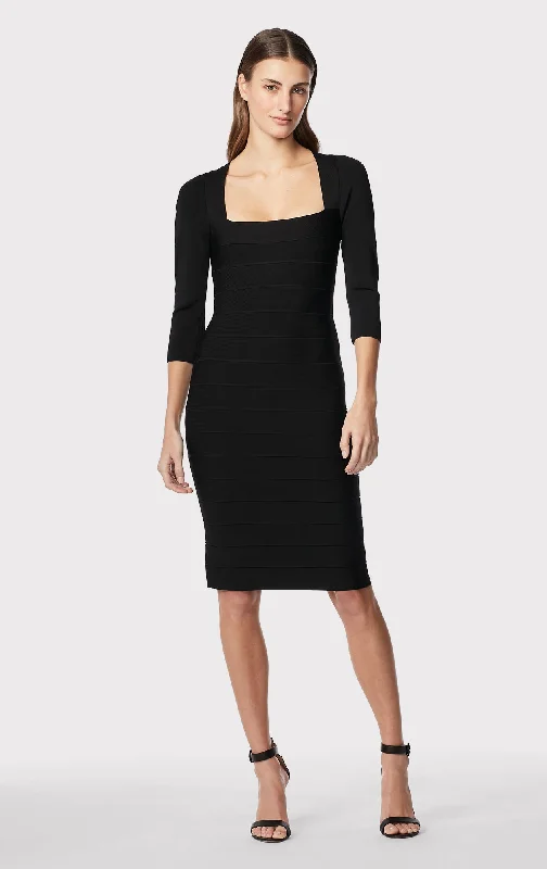 SQUARE NECK ICON DRESS Ruched unclassified dresses