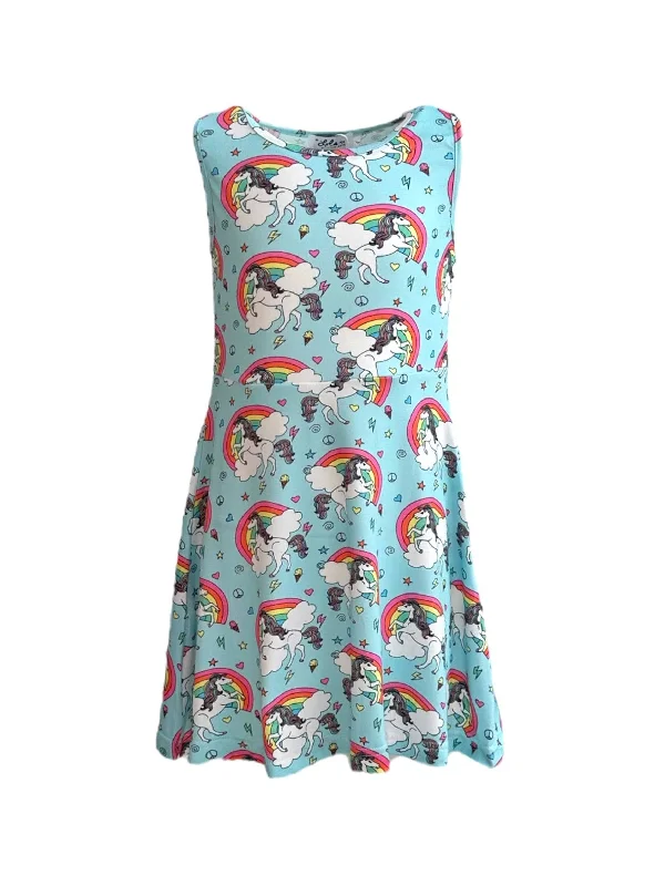 Unicorn Sky Skater Dress Sequin unclassified dresses