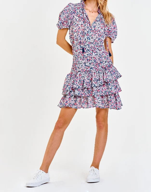 WREN PUFF SLEEVE DRESS CHERRY BLOSSOM Vacation unclassified dresses