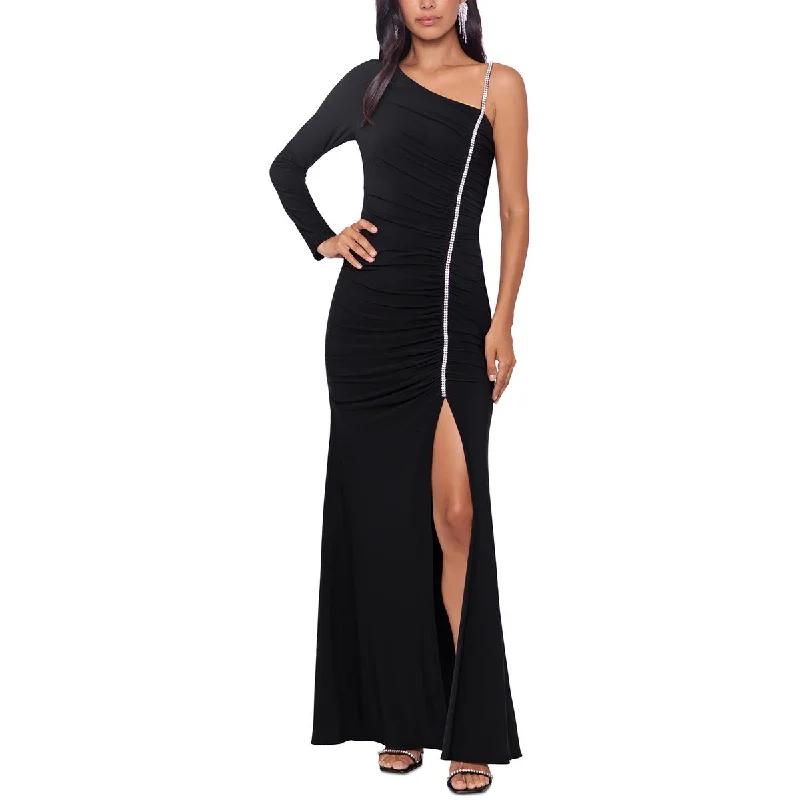 Xscape Womens Matte Jersey One-Shoulder Evening Dress Summer unclassified dresses