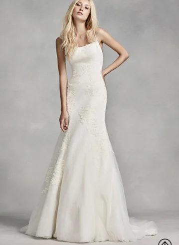 Vera Wang White Lace Mermaid Lace Dress Appeal