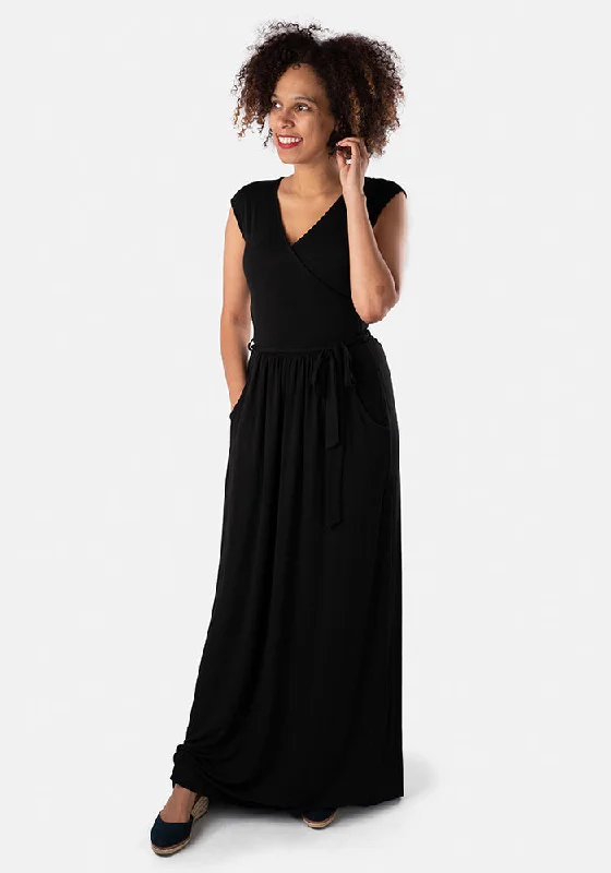 Corine Black Maxi Dress Casual Maxi Skirt