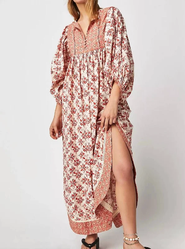 Hazy Maisy Maxi Dress In Beige Sexy Long Skirt