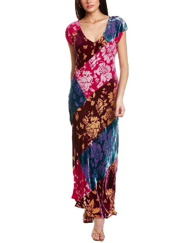 Johnny Was Solstice Silk-Blend Maxi Dress Maxi Skirt Glam